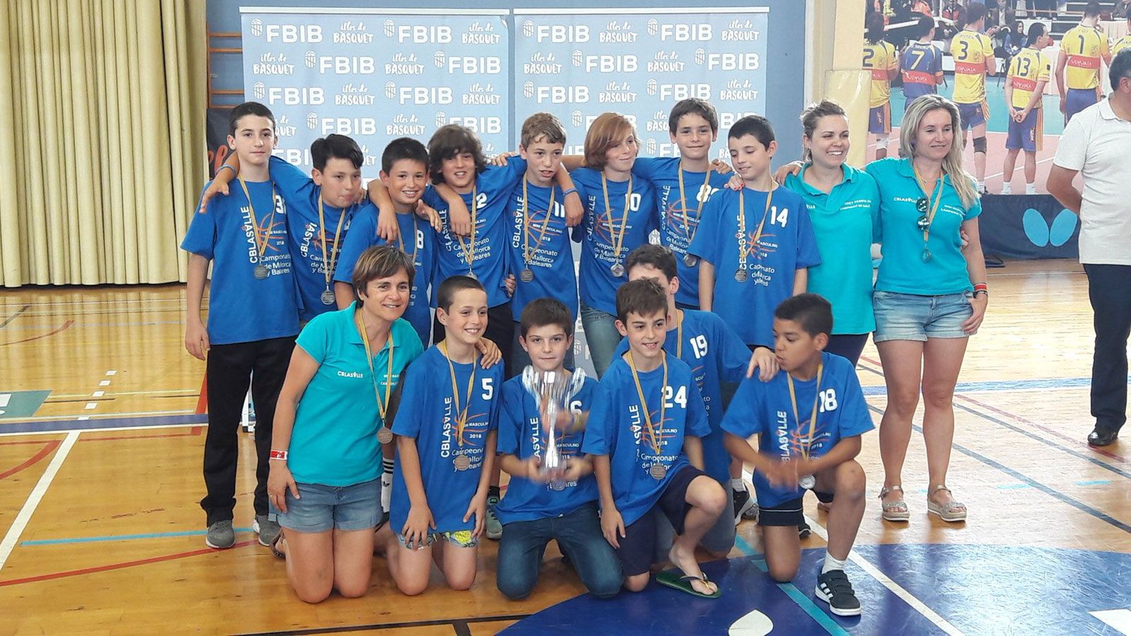 Mini masculino, subcampeón de Baleares