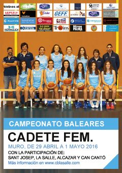 Campeonato Baleares Cadete Fem. 2016