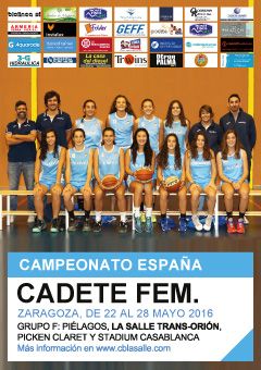 Campeonato España Cadete Fem. 2016